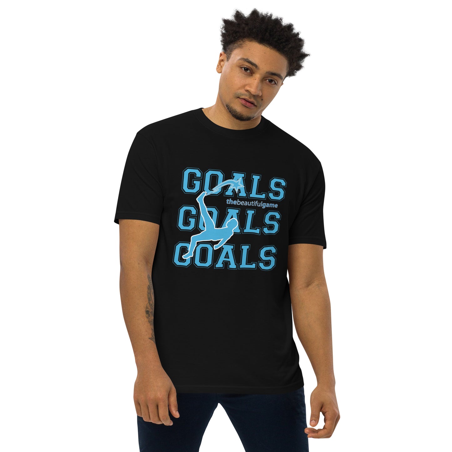 Daws soccer the beautiful game Men’s premium heavyweight tee