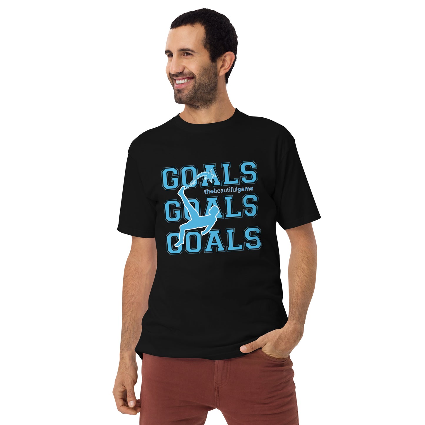 Daws soccer the beautiful game Men’s premium heavyweight tee