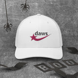 Daws pink logo white Trucker Cap