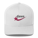 Daws pink logo white Trucker Cap