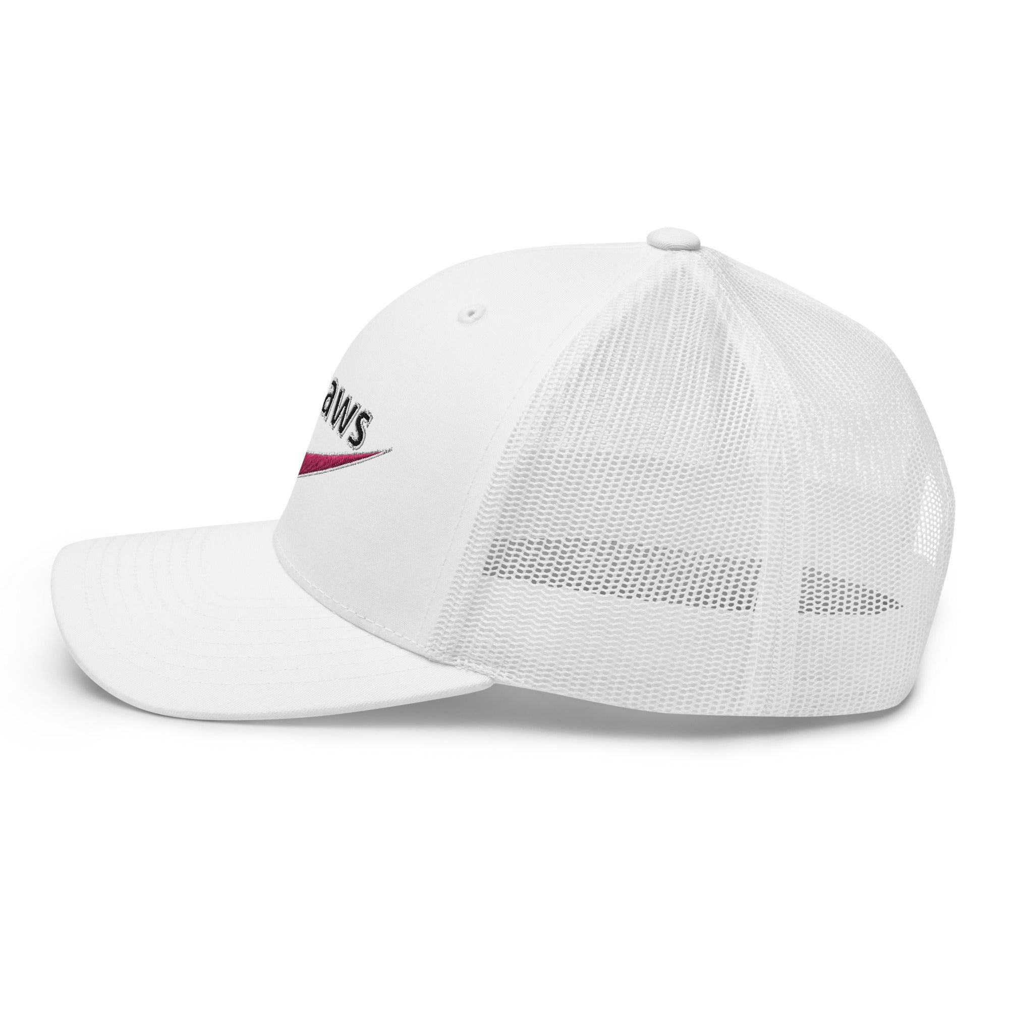 Daws pink logo white Trucker Cap