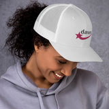 Daws pink logo white Trucker Cap