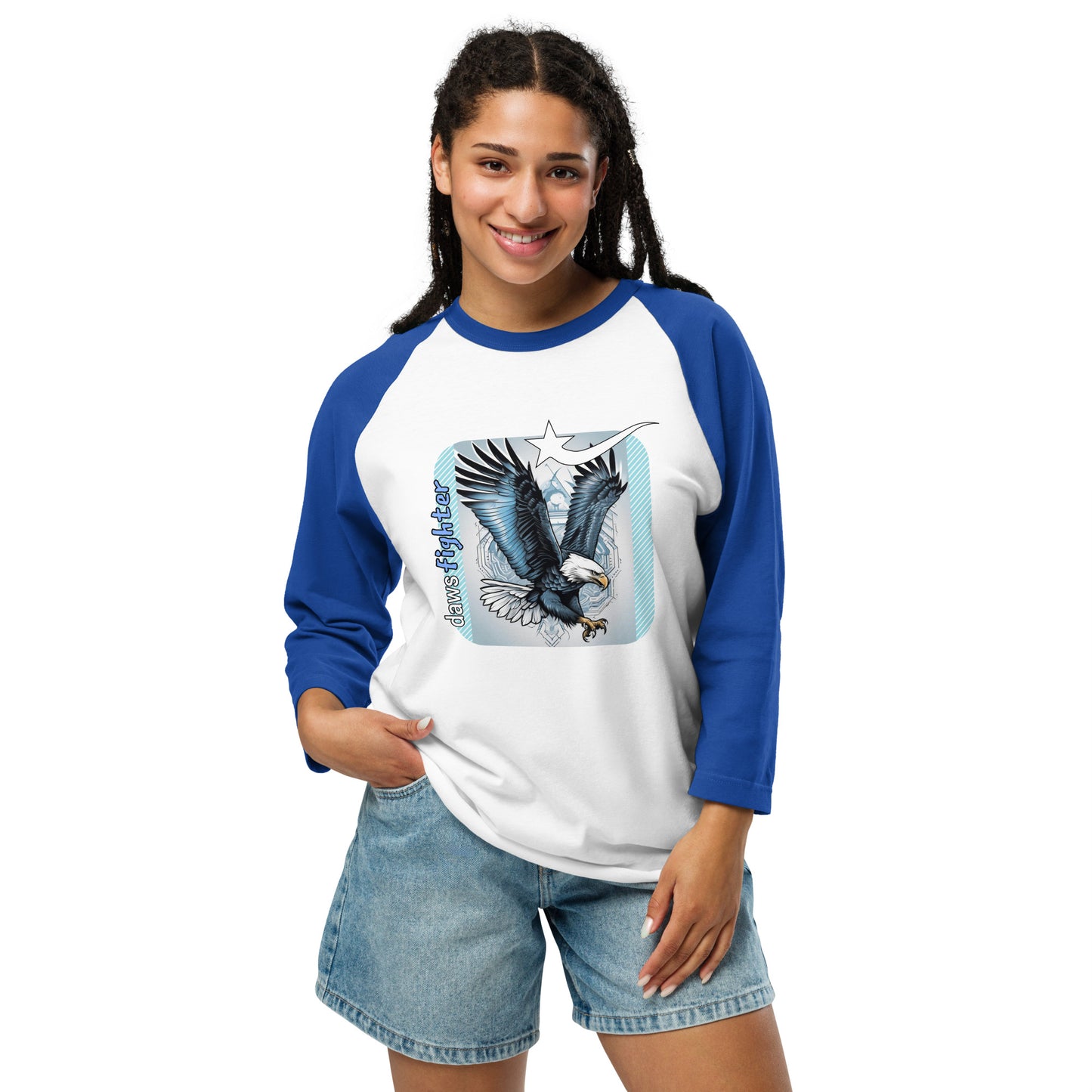 Daws fighter 3/4 sleeve raglan shirt