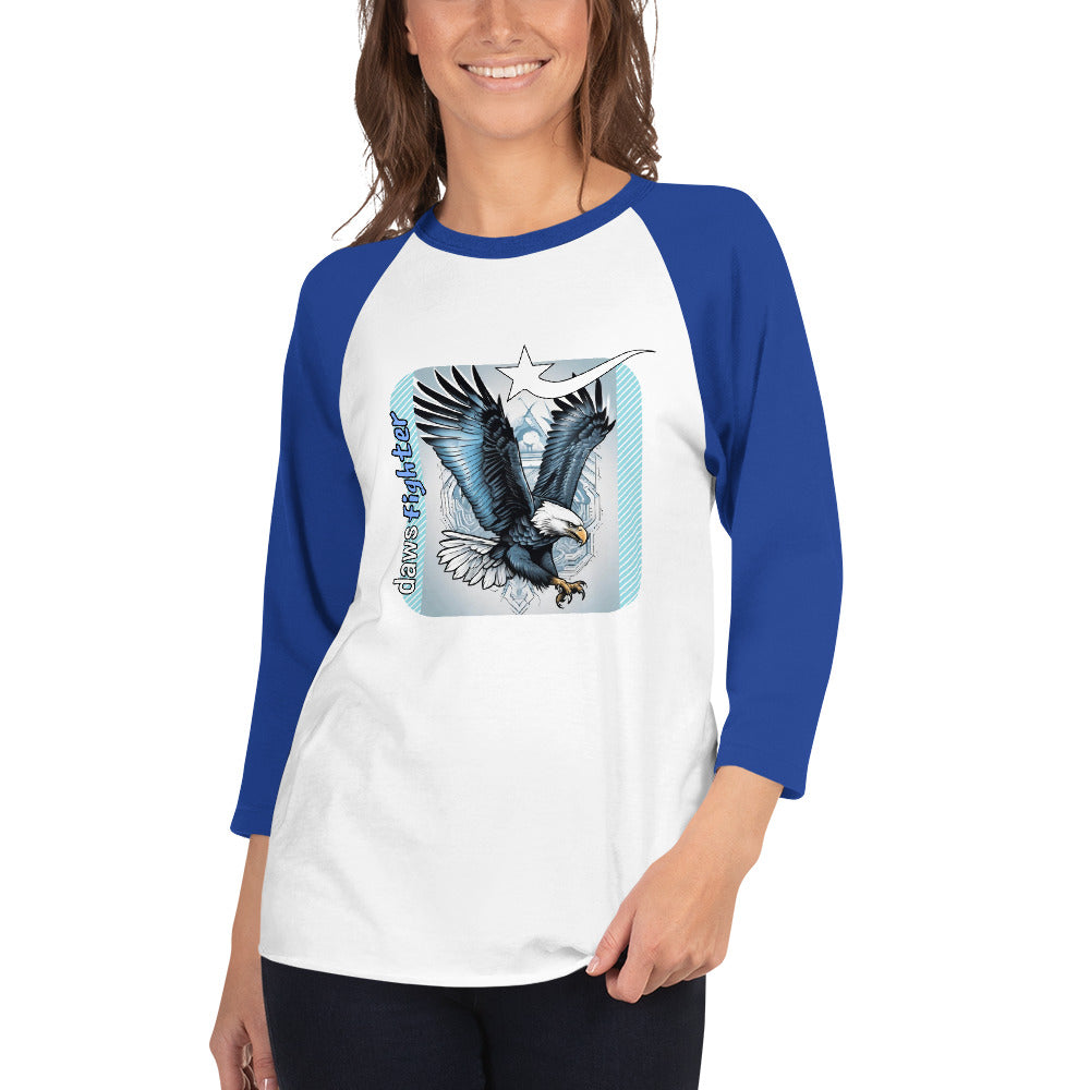 Daws fighter 3/4 sleeve raglan shirt