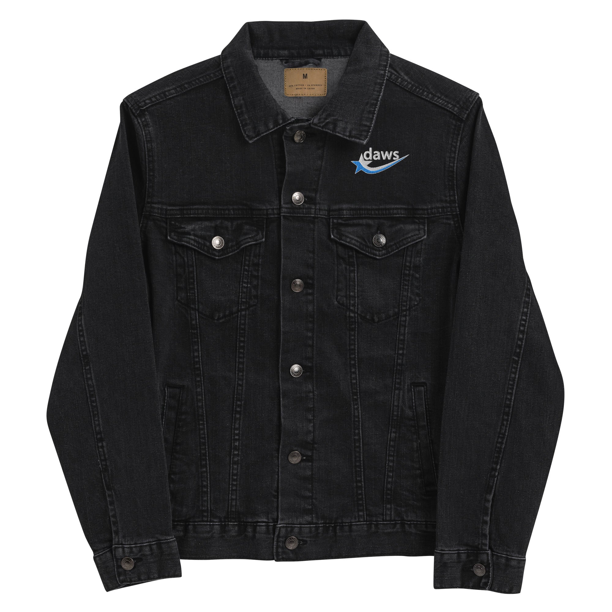 Daws split logo Unisex denim jacket