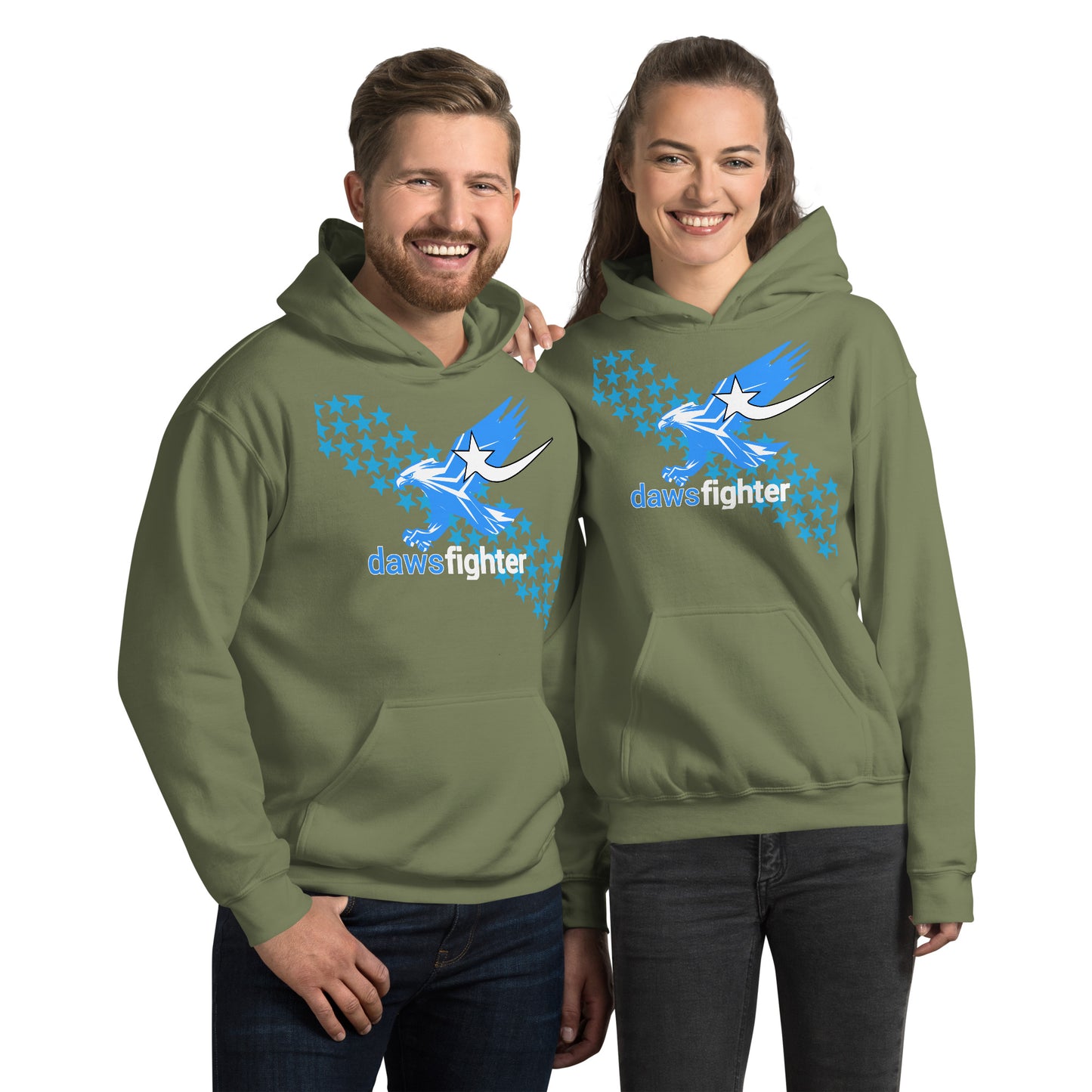 Daws fighter eagle stars Unisex Hoodie