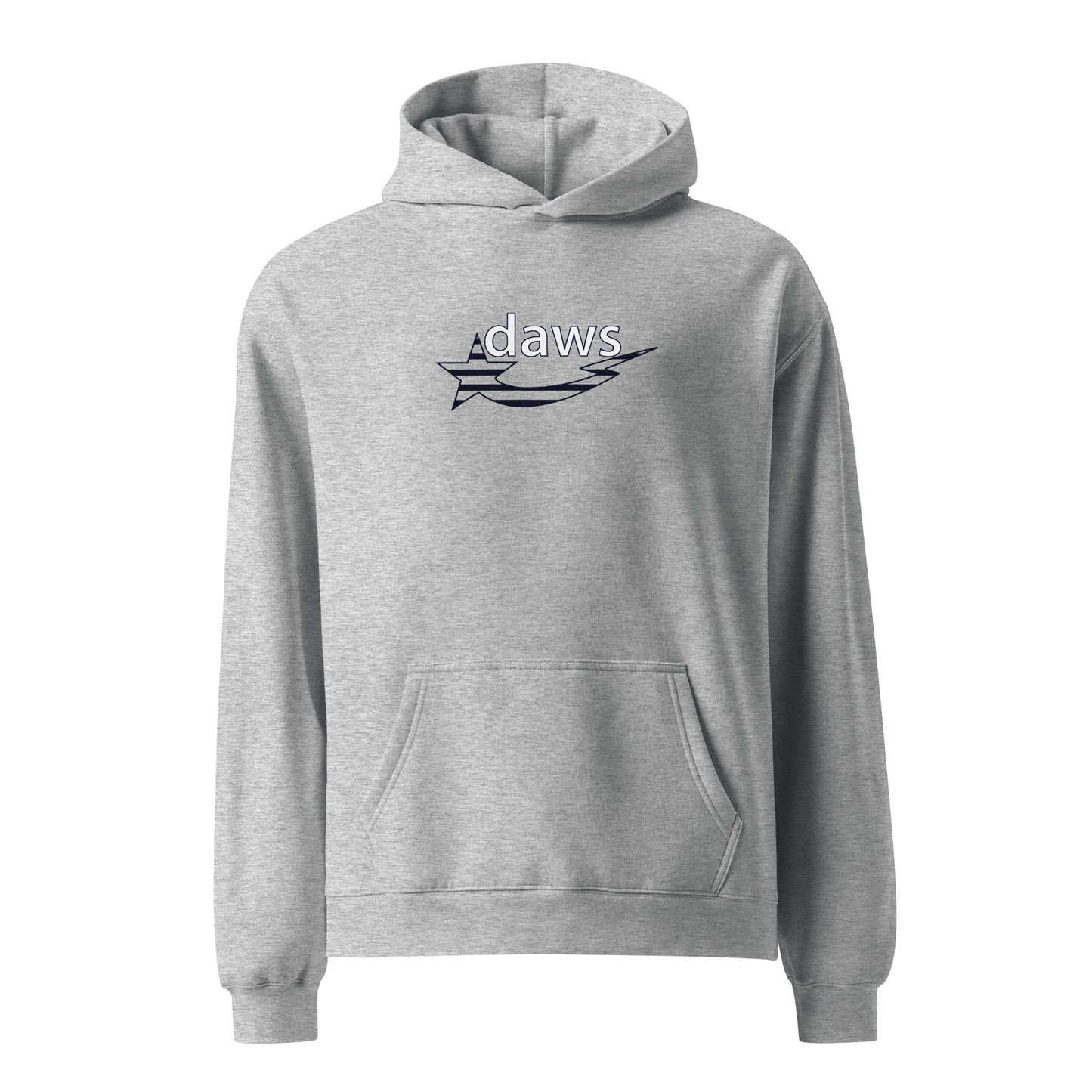 Daws legend logo navy stripes Unisex oversized hoodie