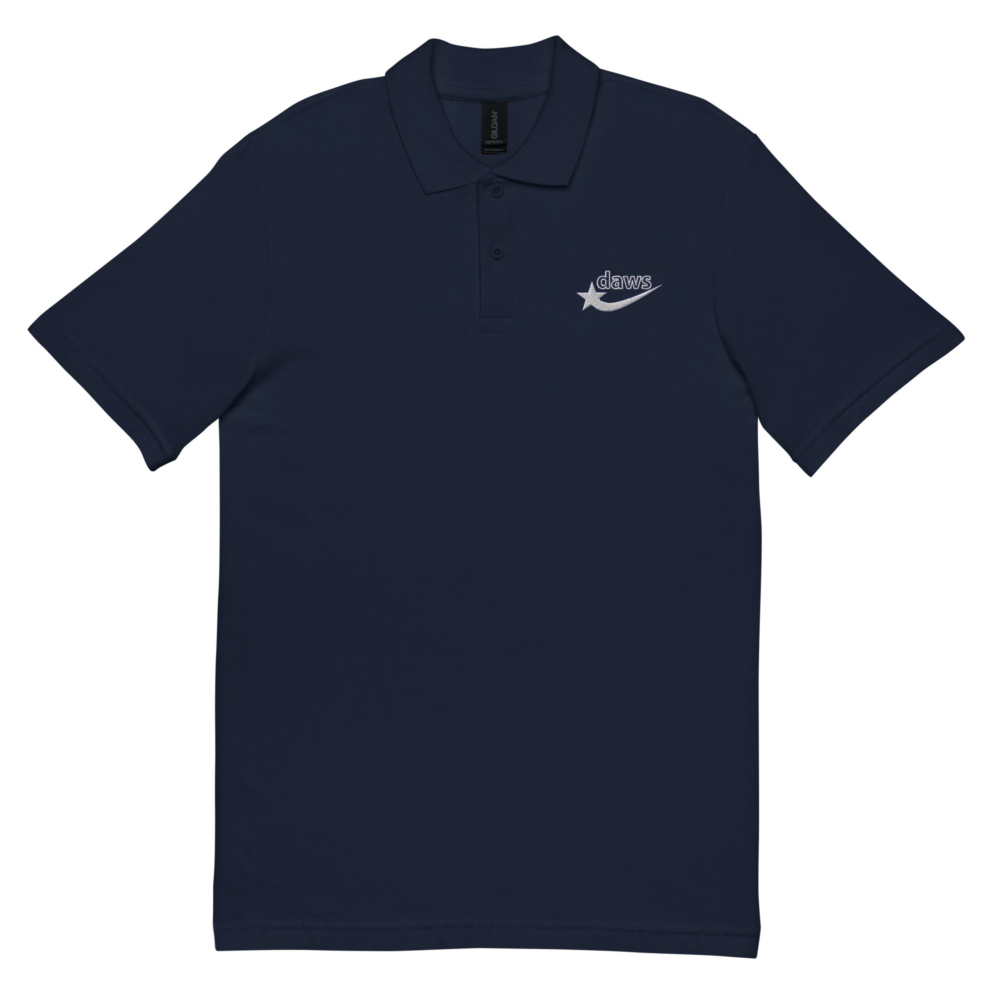 Daws embroidery logo Unisex pique polo shirt