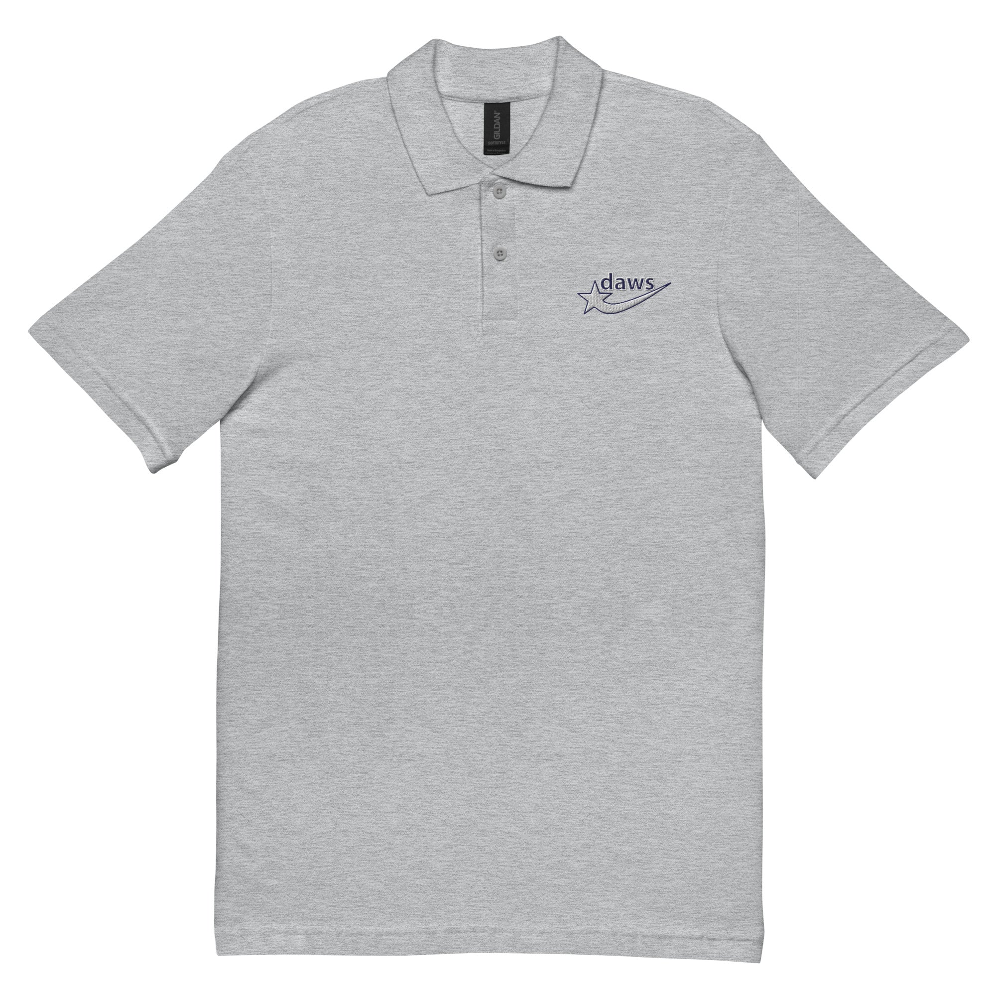 Daws embroidery logo Unisex pique polo shirt