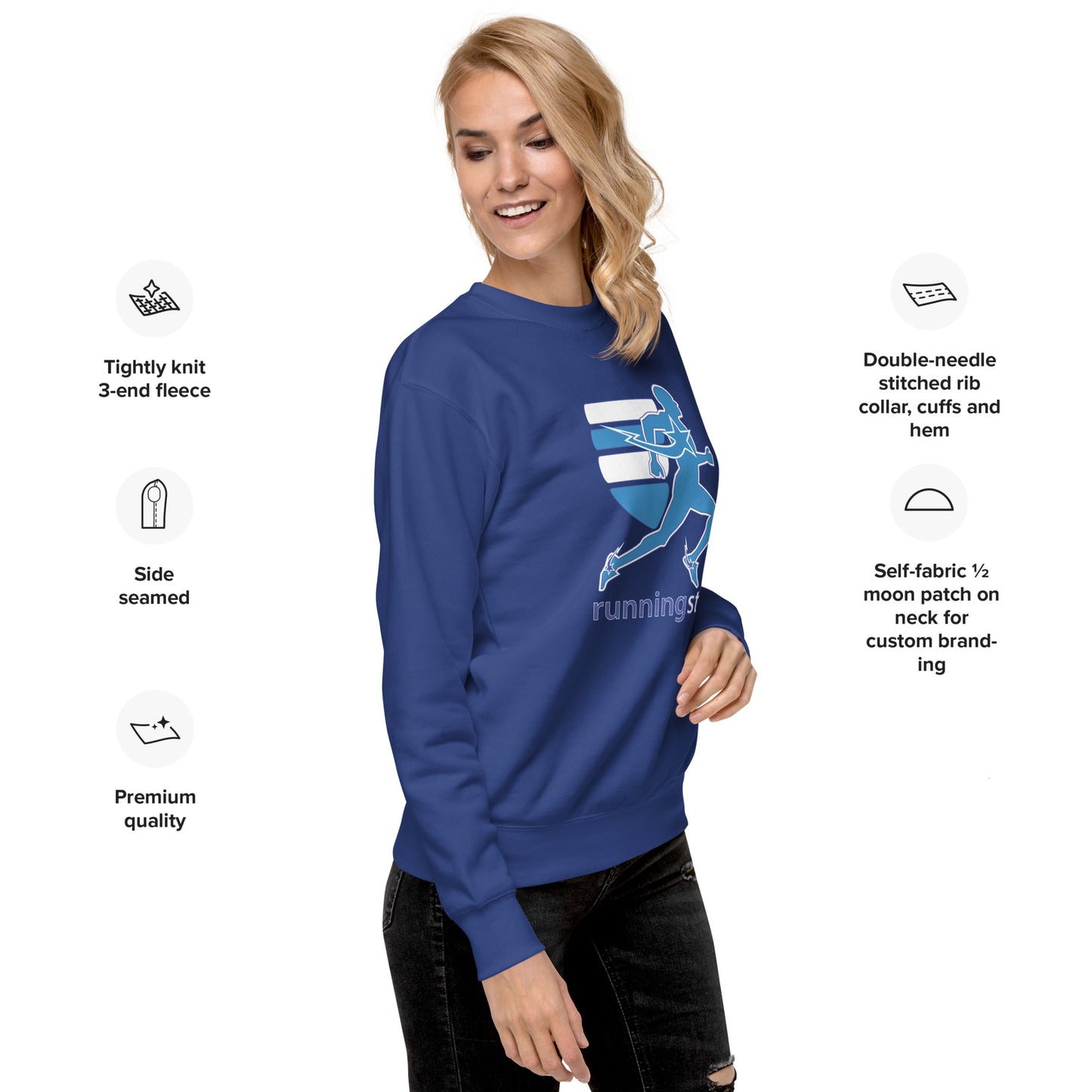 Daws running star sheild Unisex Premium Sweatshirt