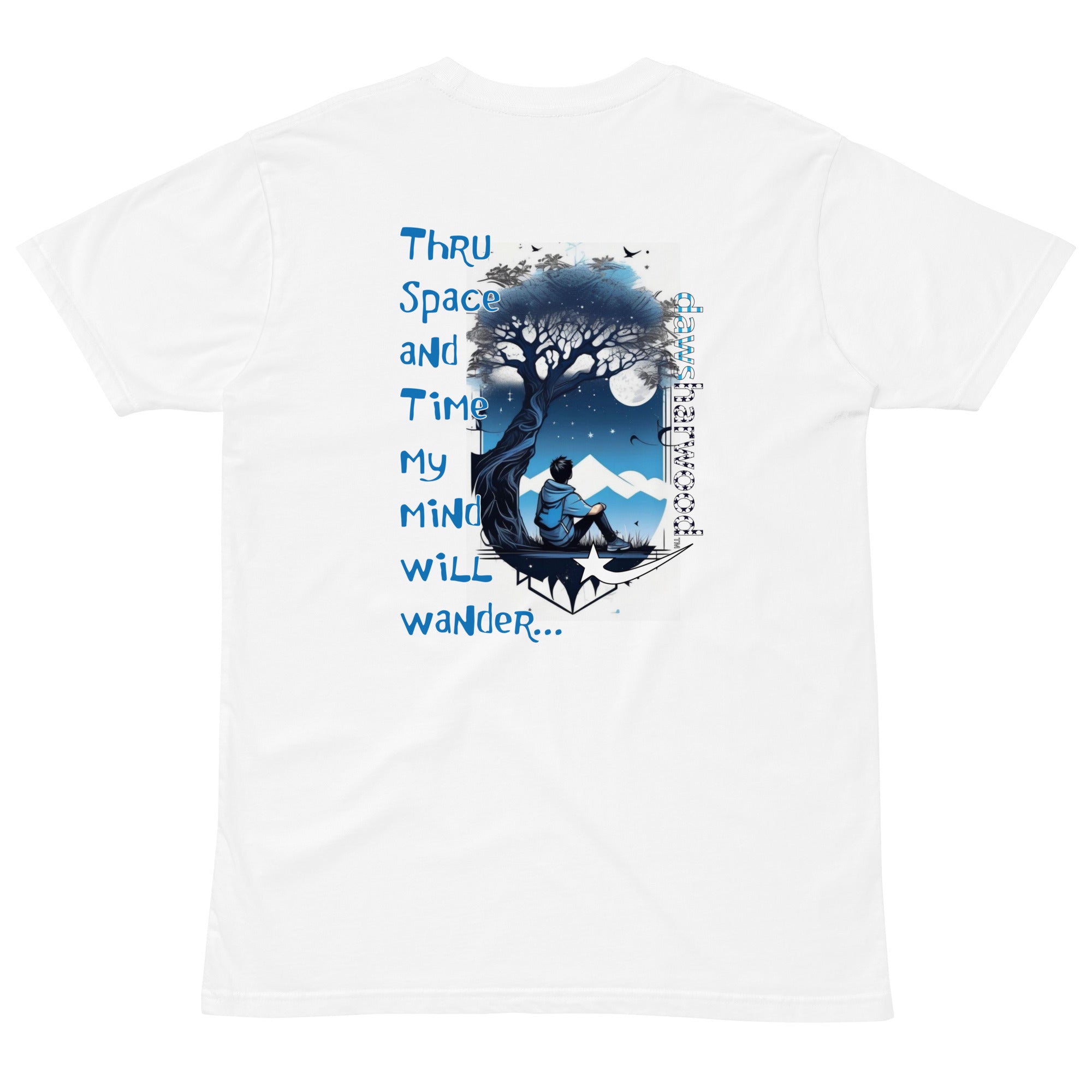 Daws through space and time my mind will wander Unisex premium t-shirt