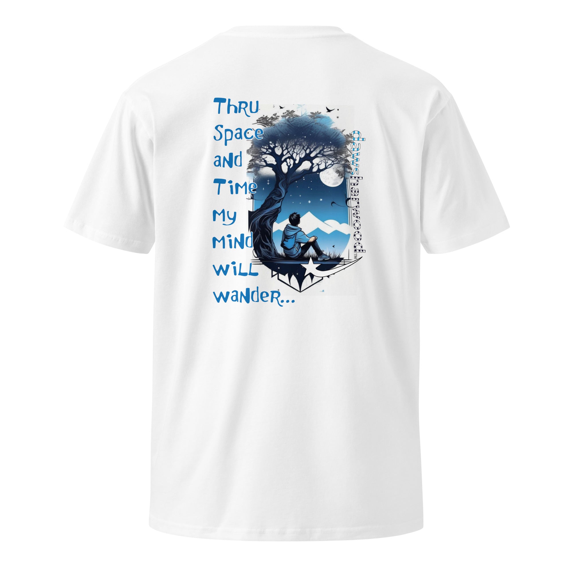 Daws through space and time my mind will wander Unisex premium t-shirt