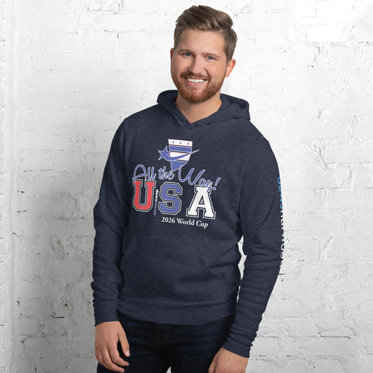 USA all the way world cup 2026 Unisex hoodie