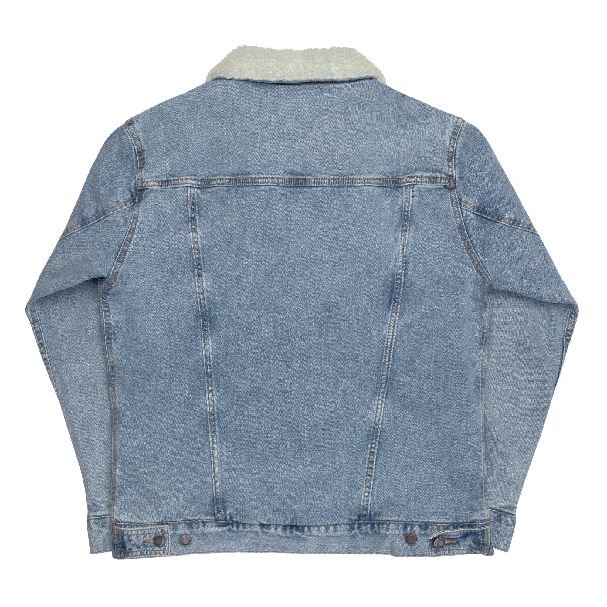 Daws Logo Unisex denim sherpa jacket