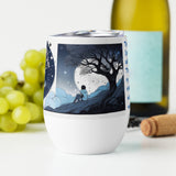 DAWS thru space and time my mind will wanderWine tumbler