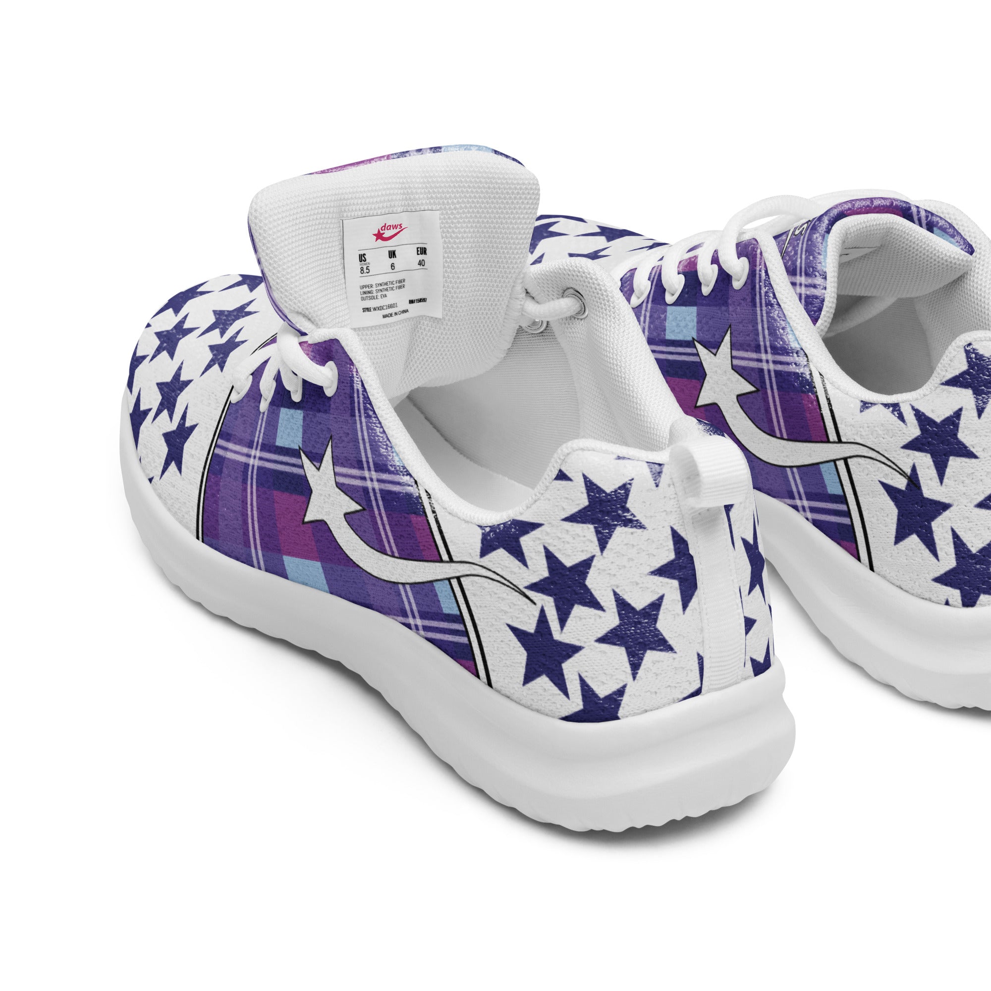 Daws Logo plaid star accent Women’s athletic shoes