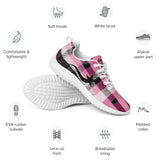 Daws pink plaid Women’s running shoes