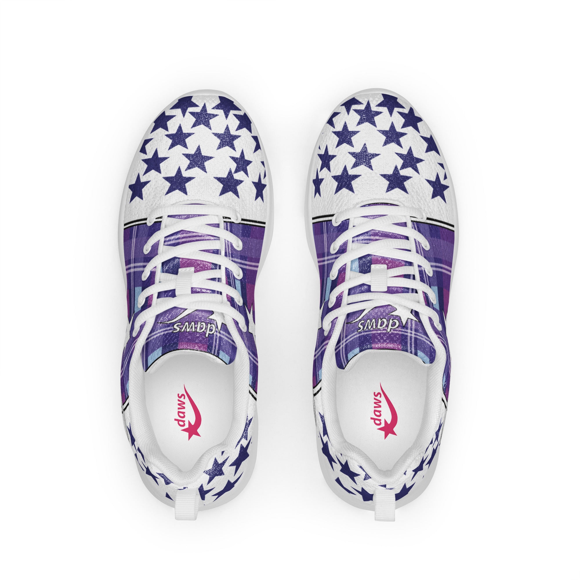 Daws Logo plaid star accent Women’s athletic shoes