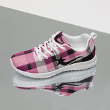 Daws pink plaid Women’s running shoes