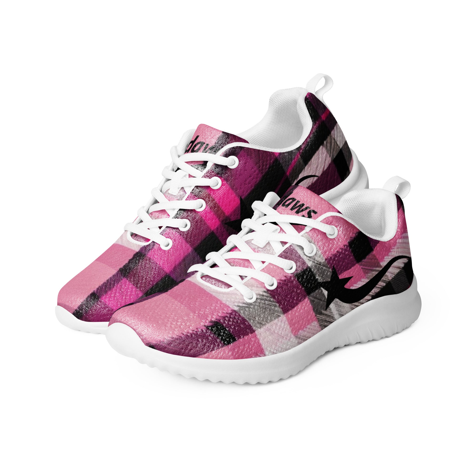 Daws pink plaid Women’s running shoes