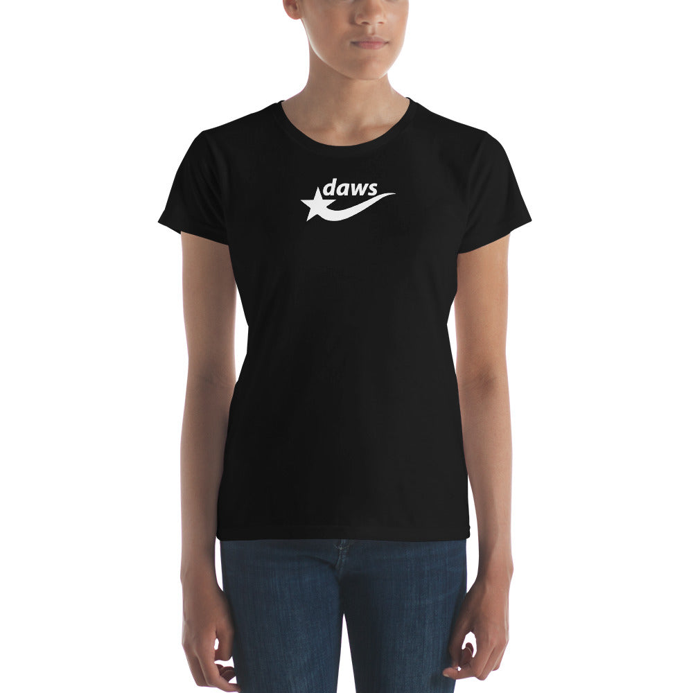 Daws logo black Women's cotton short sleeve t-shirt