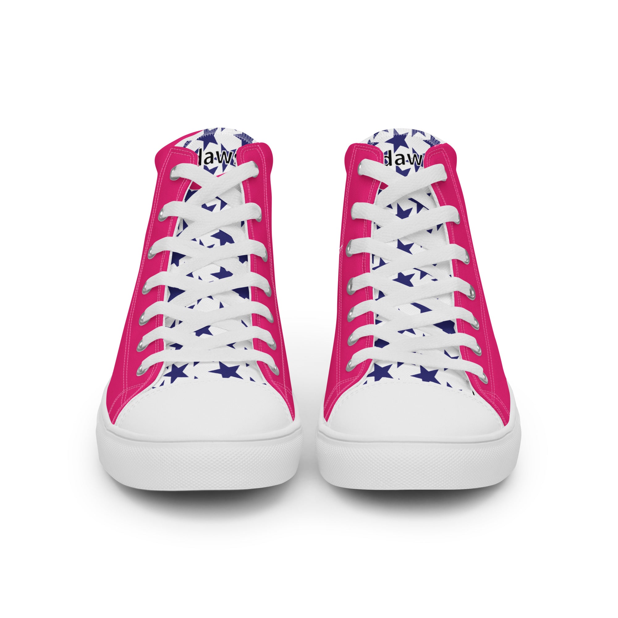 Daws barbistyle pink stars Women’s high top canvas shooting star shoes