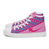 Daws Pink slant stars Women’s high top canvas shooting star shoes