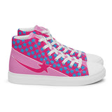 Daws Pink slant stars Women’s high top canvas shooting star shoes