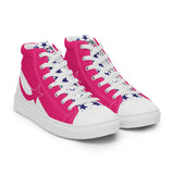 Daws barbistyle pink stars Women’s high top canvas shooting star shoes