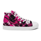 Daws starlight plaid Women’s high top canvas shoes