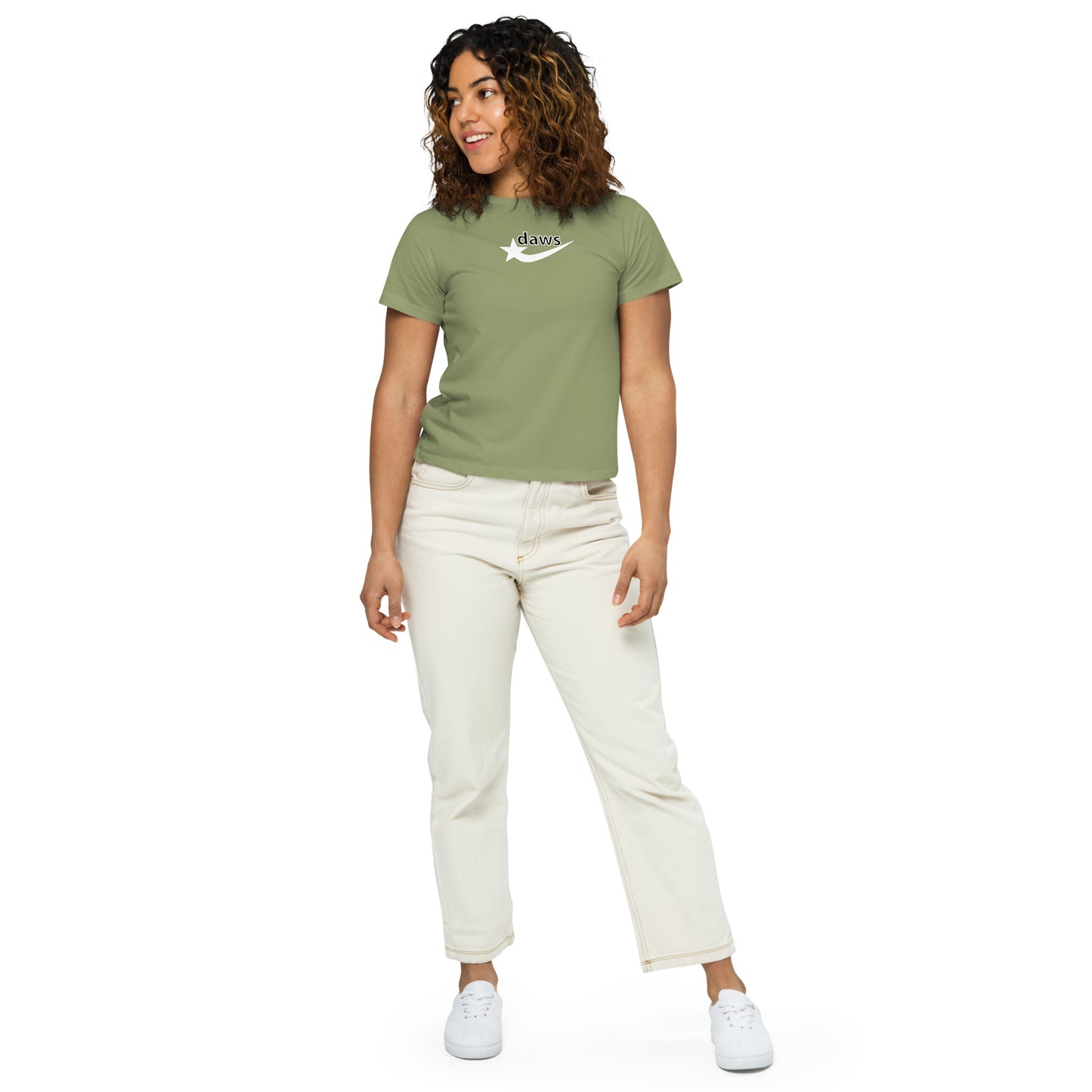 Daws logo Women’s high-waisted t-shirt