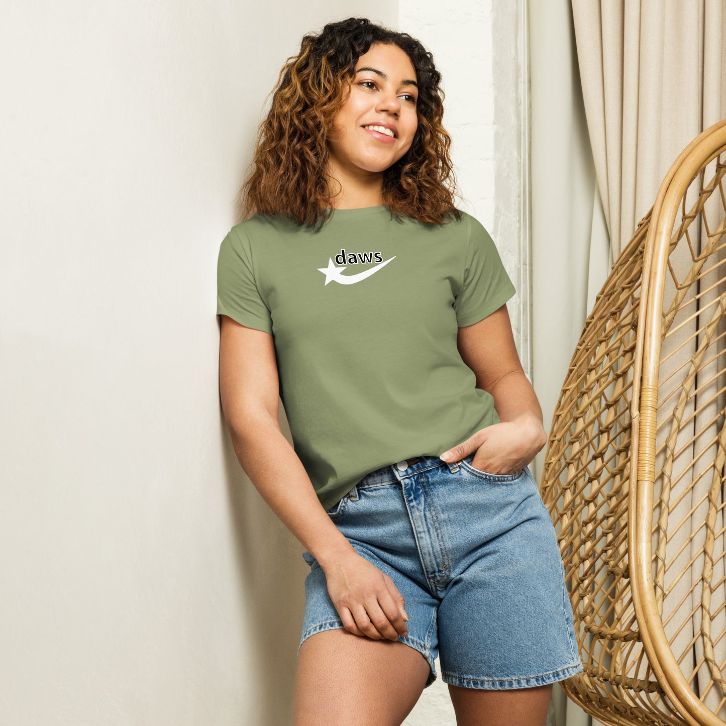 Daws logo Women’s high-waisted t-shirt