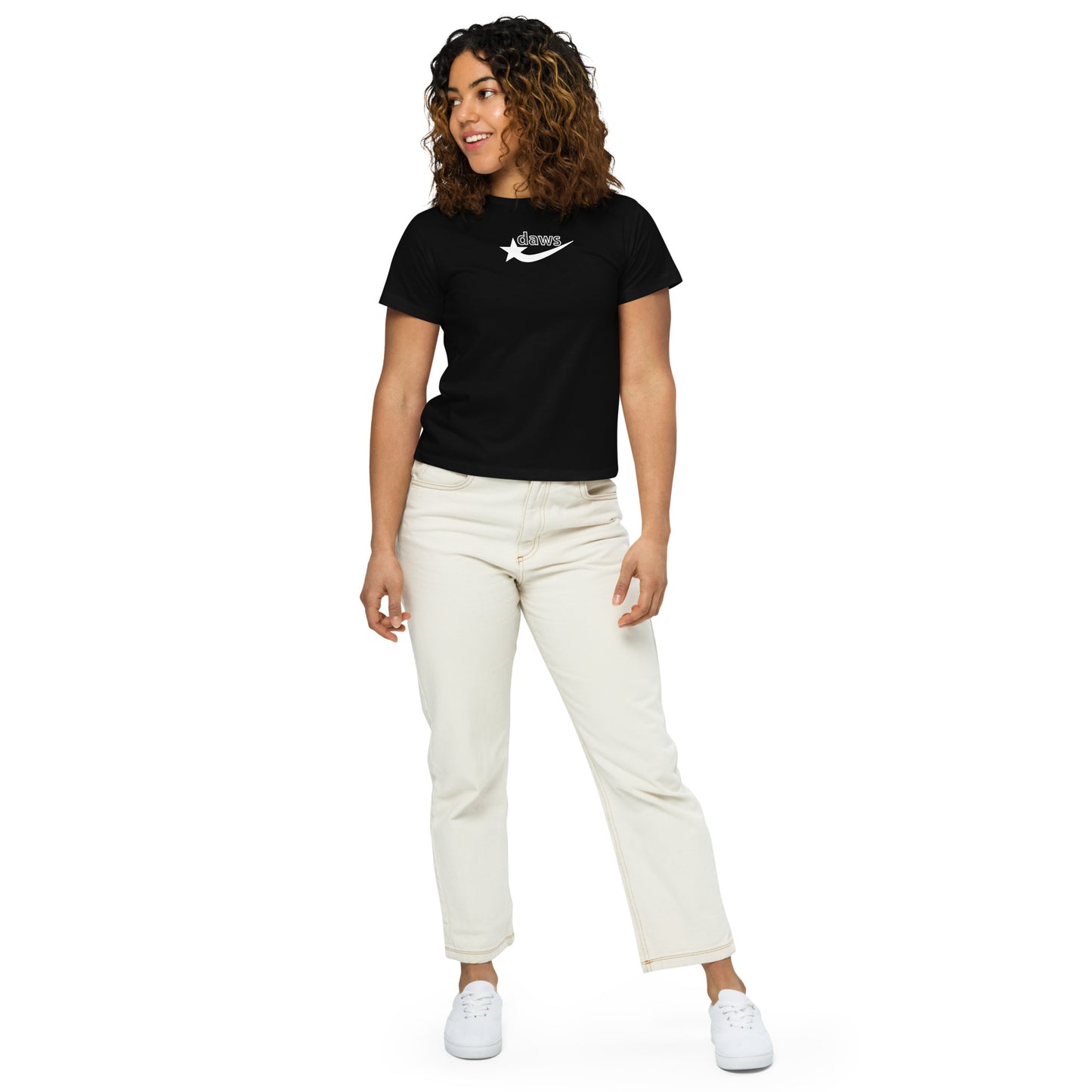 Daws logo Women’s high-waisted t-shirt