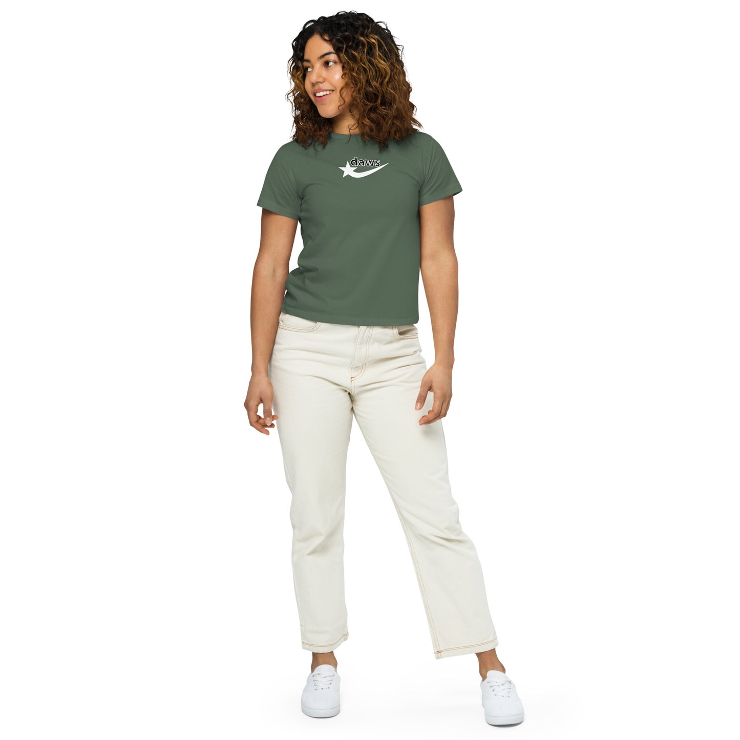 Daws logo Women’s high-waisted t-shirt