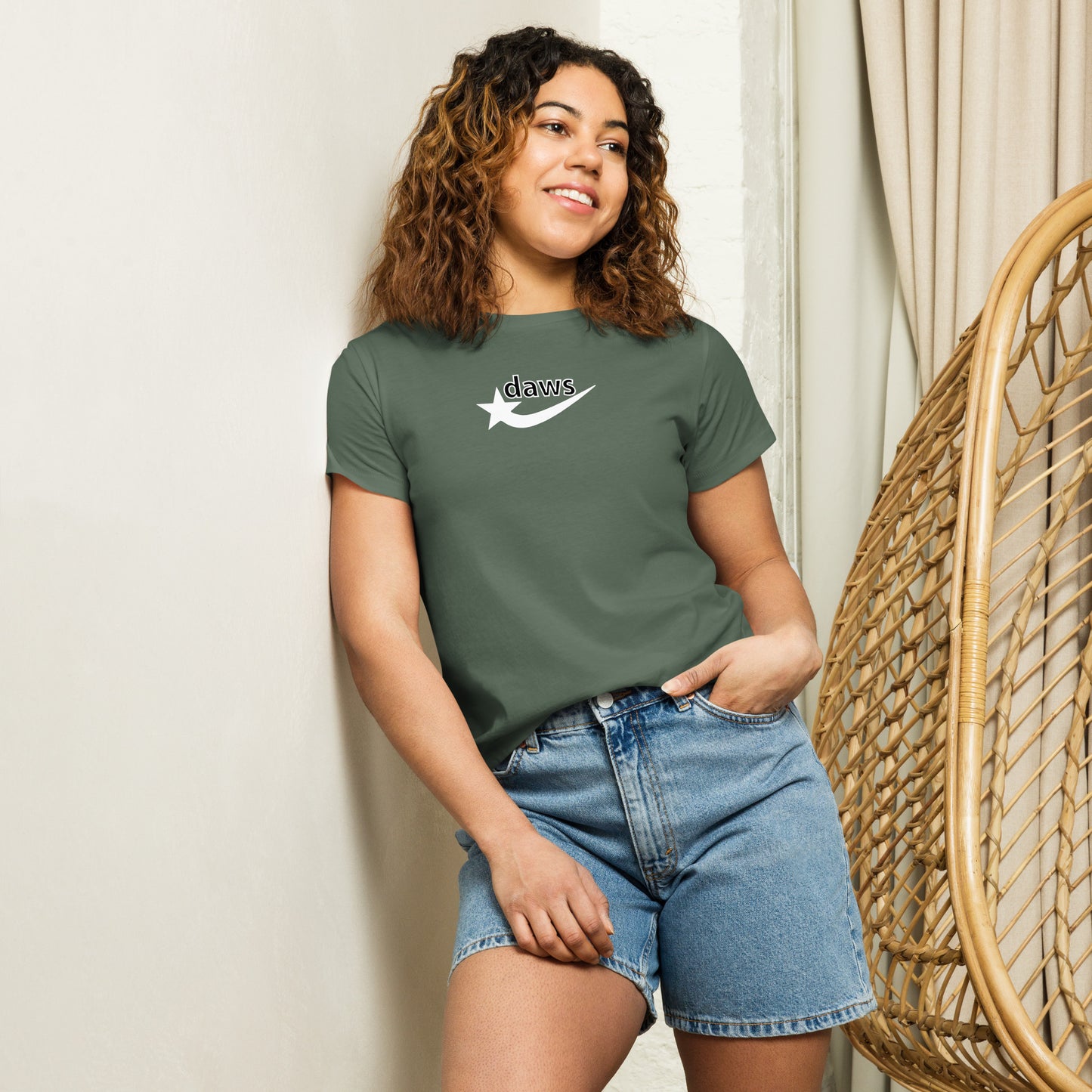 Daws logo Women’s high-waisted t-shirt