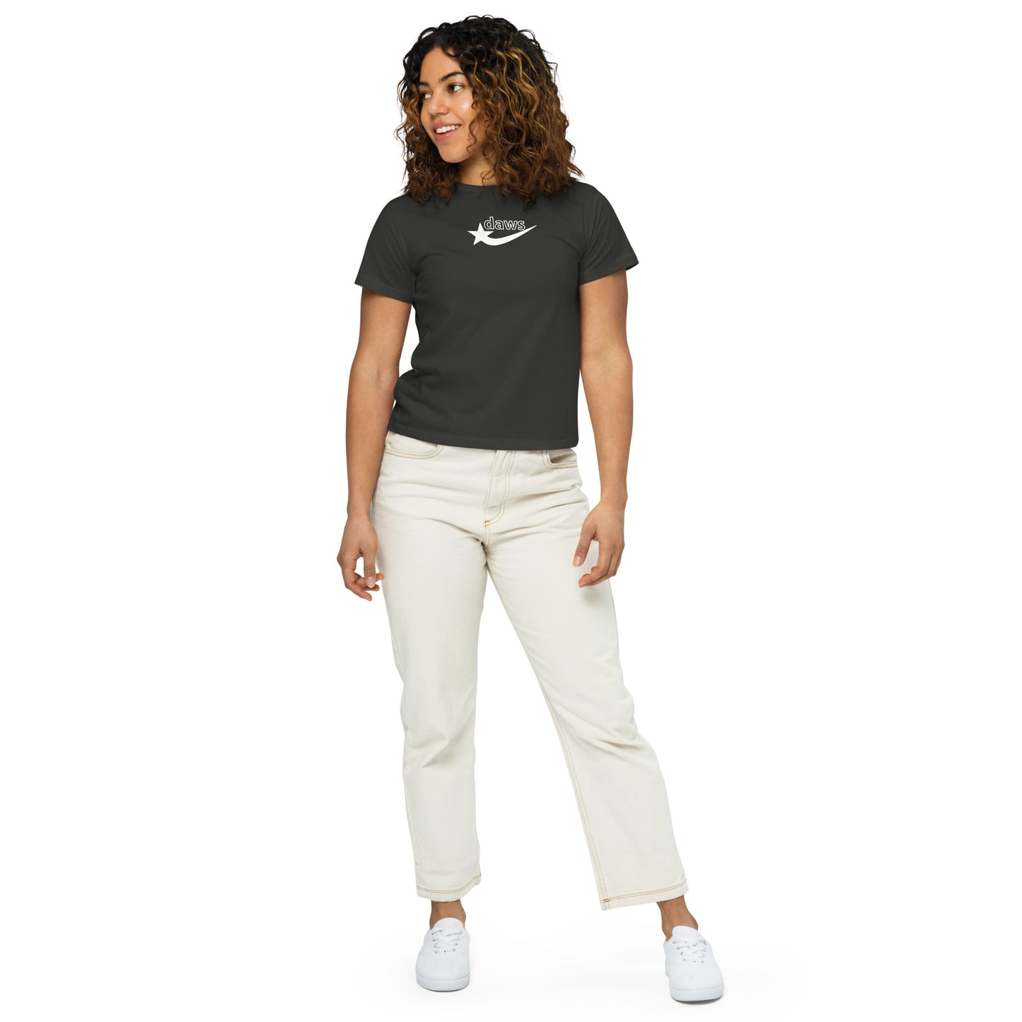 Daws logo Women’s high-waisted t-shirt