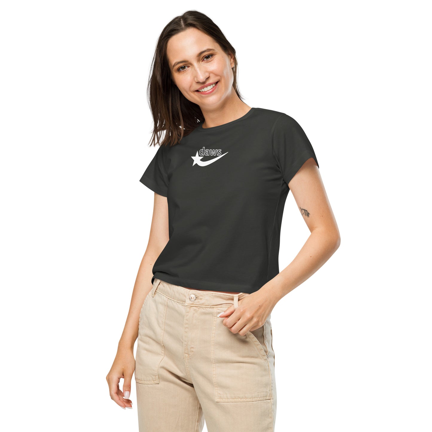 Daws logo Women’s high-waisted t-shirt