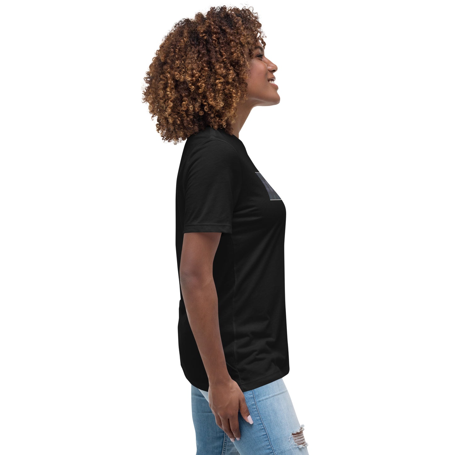 Daws logo plaid accent Women's Relaxed T-Shirt