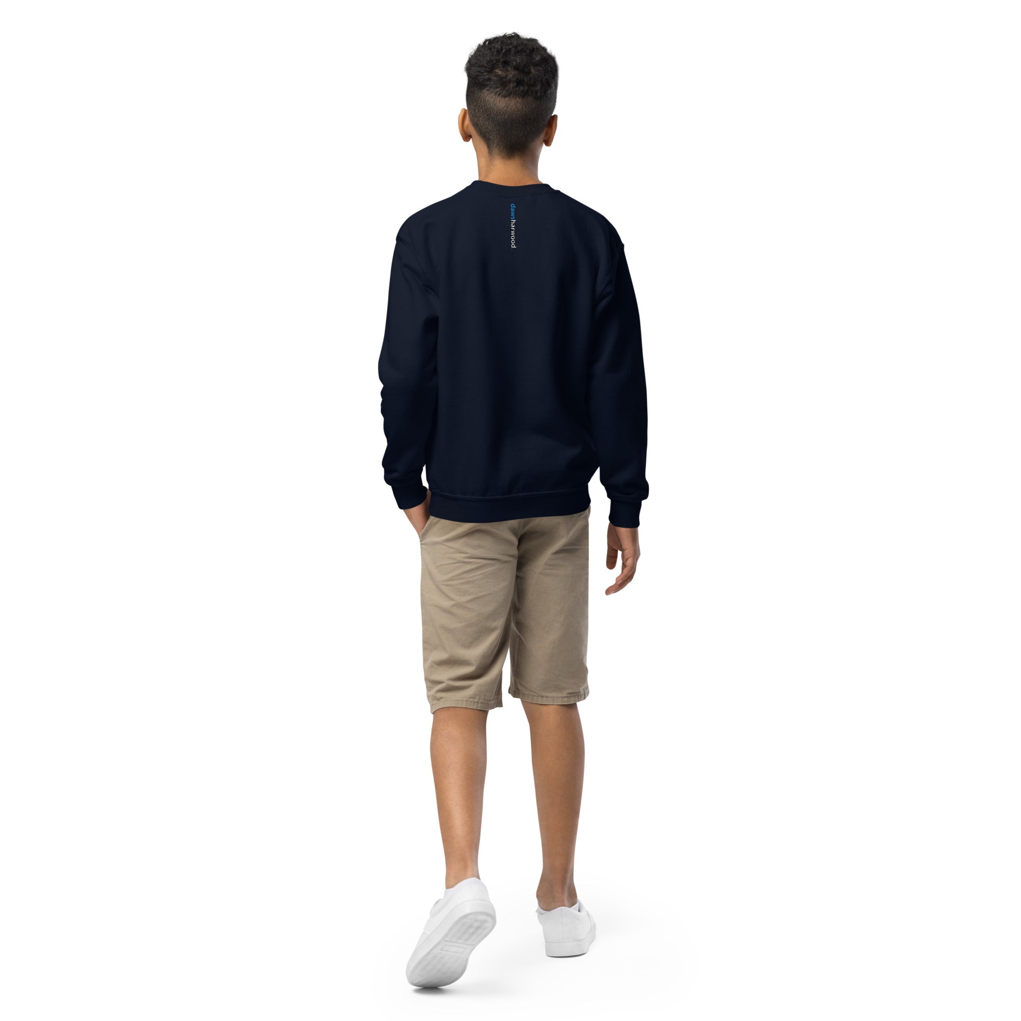 Daws logo star accent Youth crewneck sweatshirt