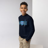 Daws logo star accent Youth crewneck sweatshirt