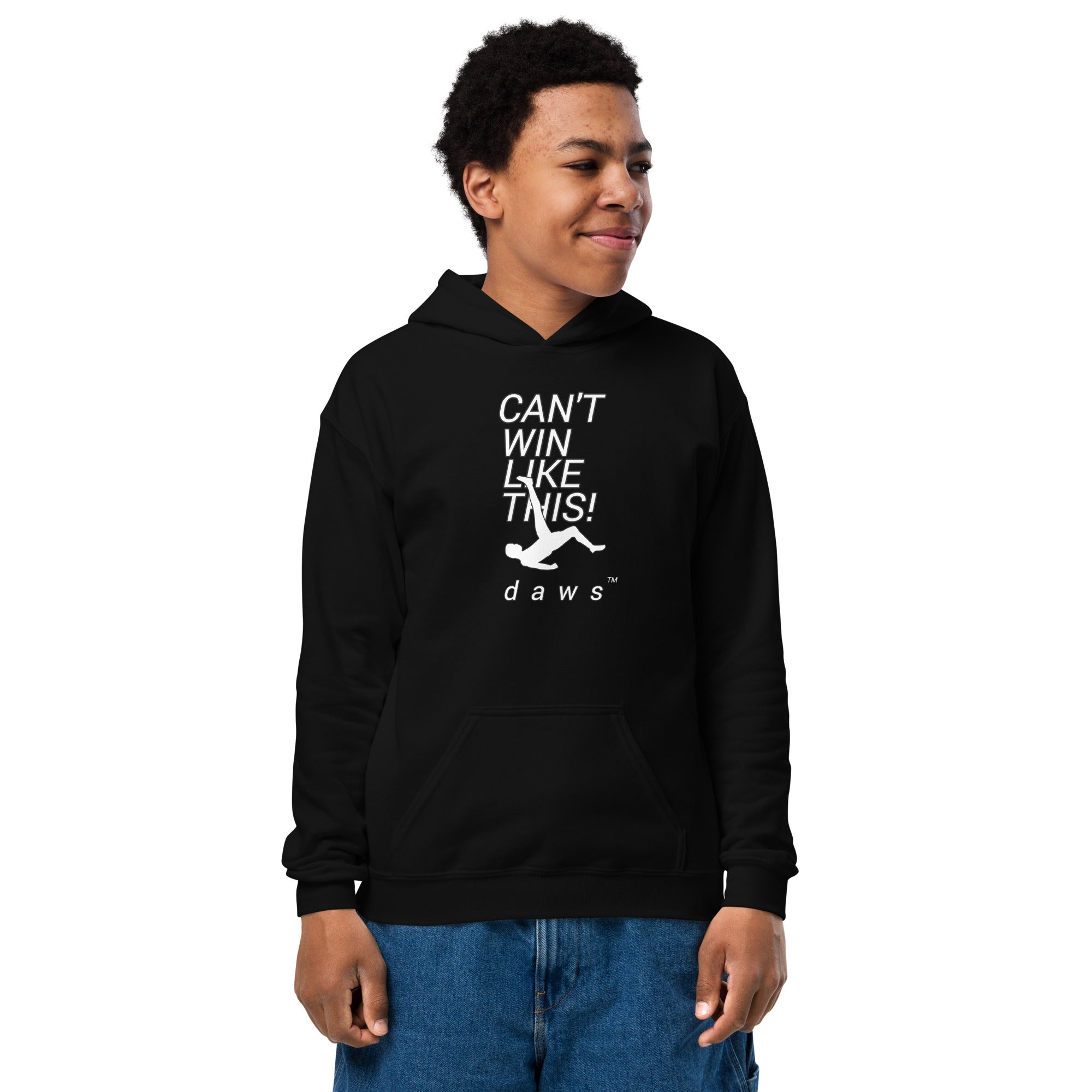 CANT WIN LIKE THIS Youth heavy blend hoodie