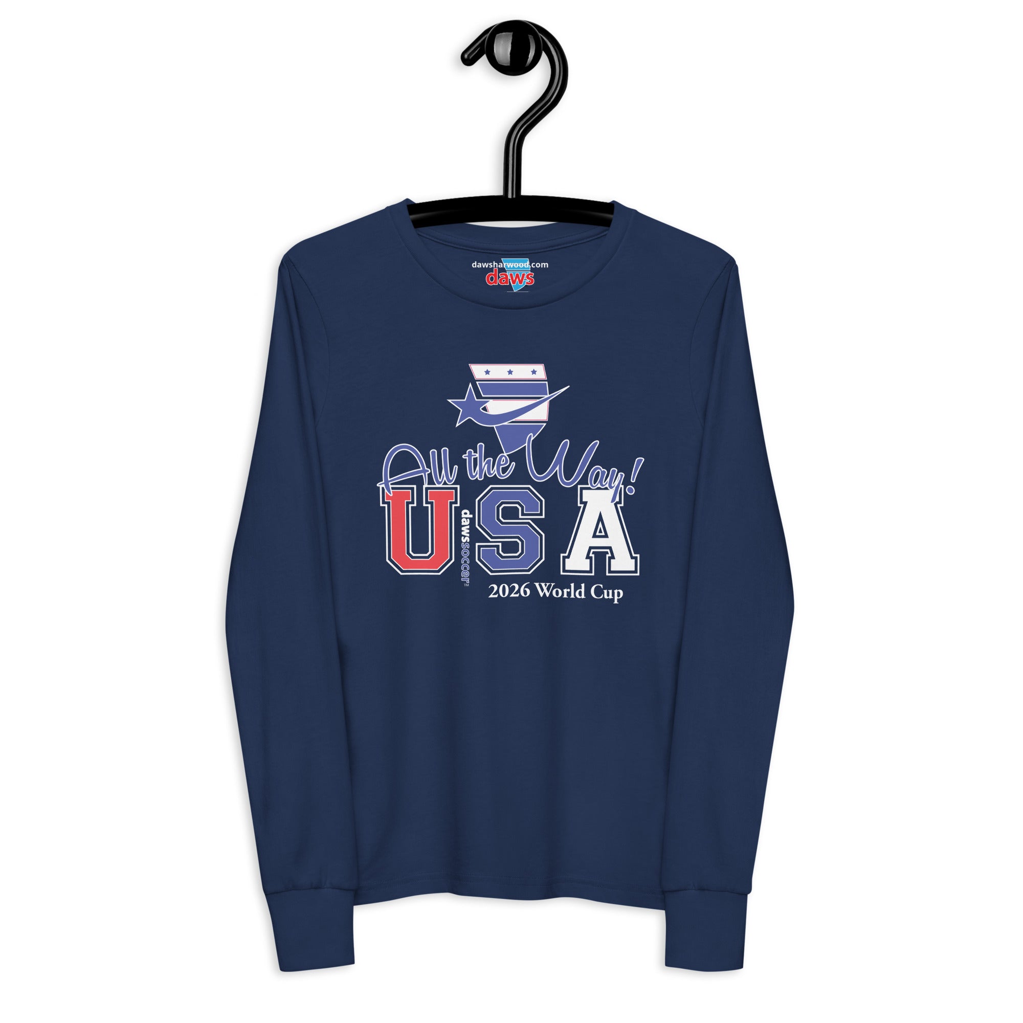 USA all the way world cup 2026 Youth long sleeve tee