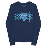 Daws harwood classic star accent Youth long sleeve tee