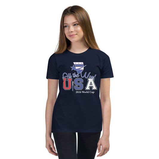 USA all the way world cup 2026 Youth Short Sleeve T-Shirt