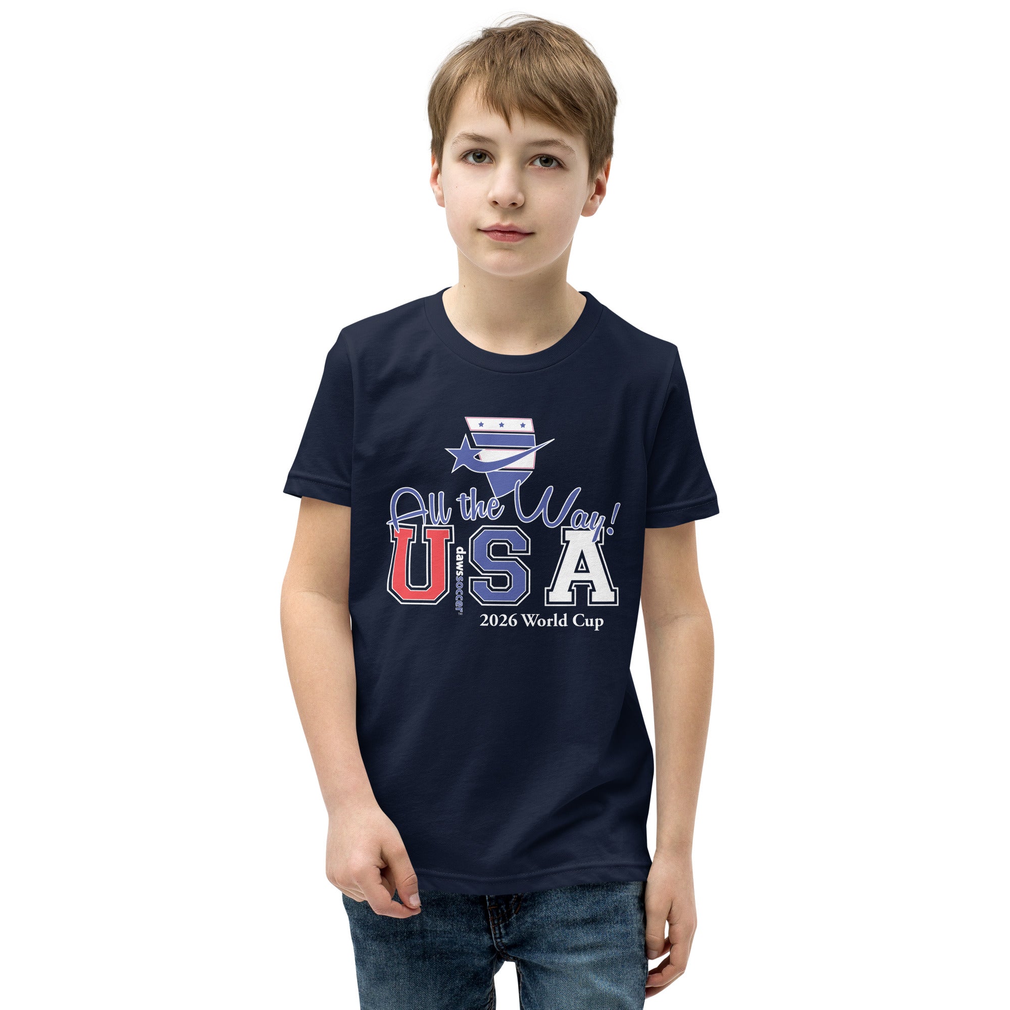 USA all the way world cup 2026 Youth Short Sleeve T-Shirt