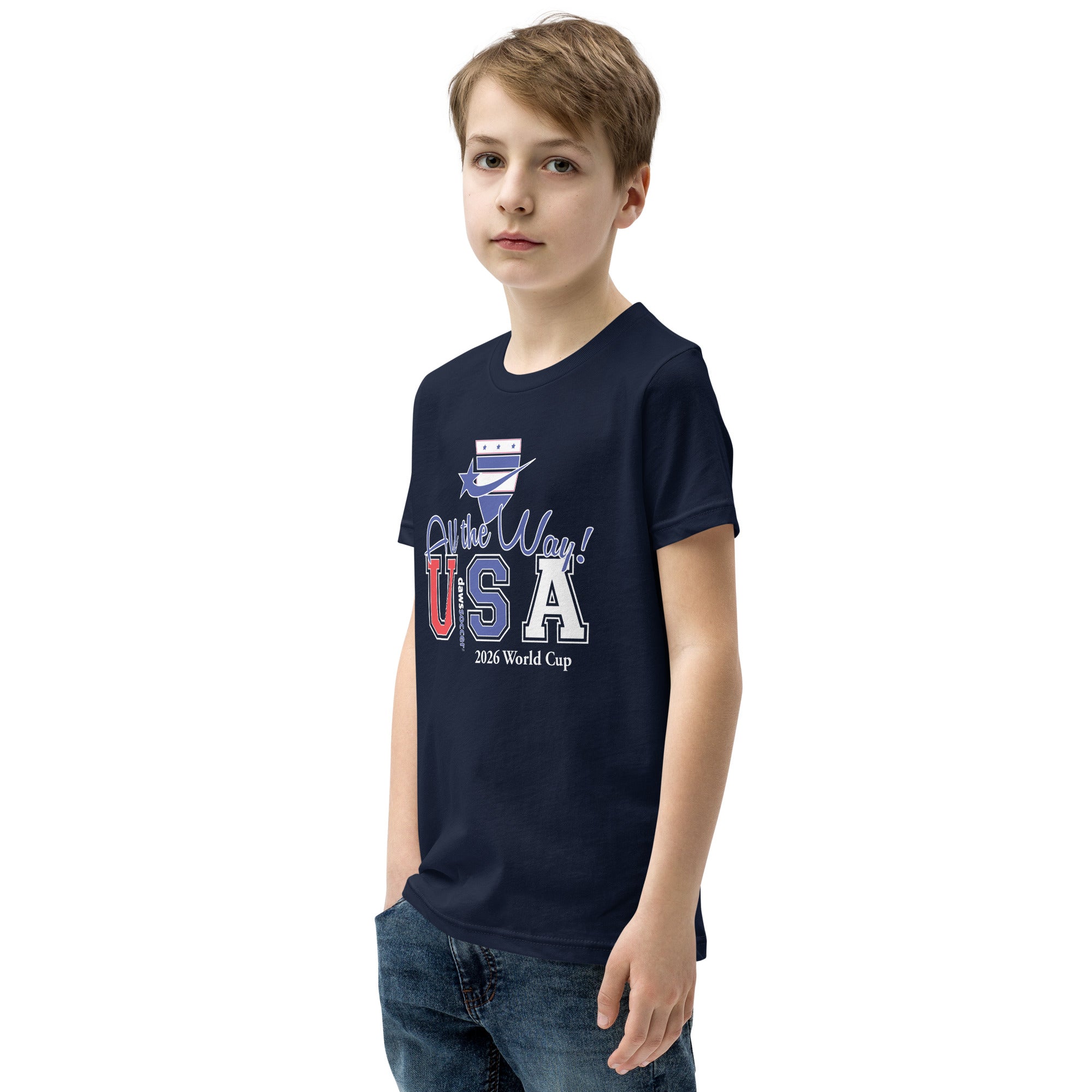 USA all the way world cup 2026 Youth Short Sleeve T-Shirt