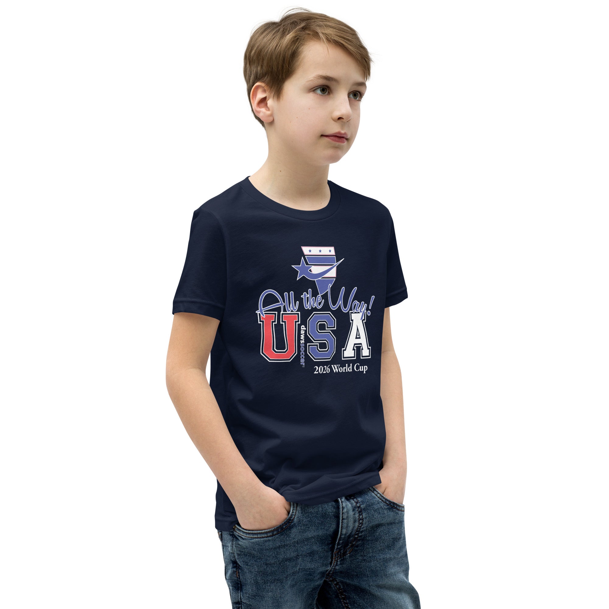 USA all the way world cup 2026 Youth Short Sleeve T-Shirt