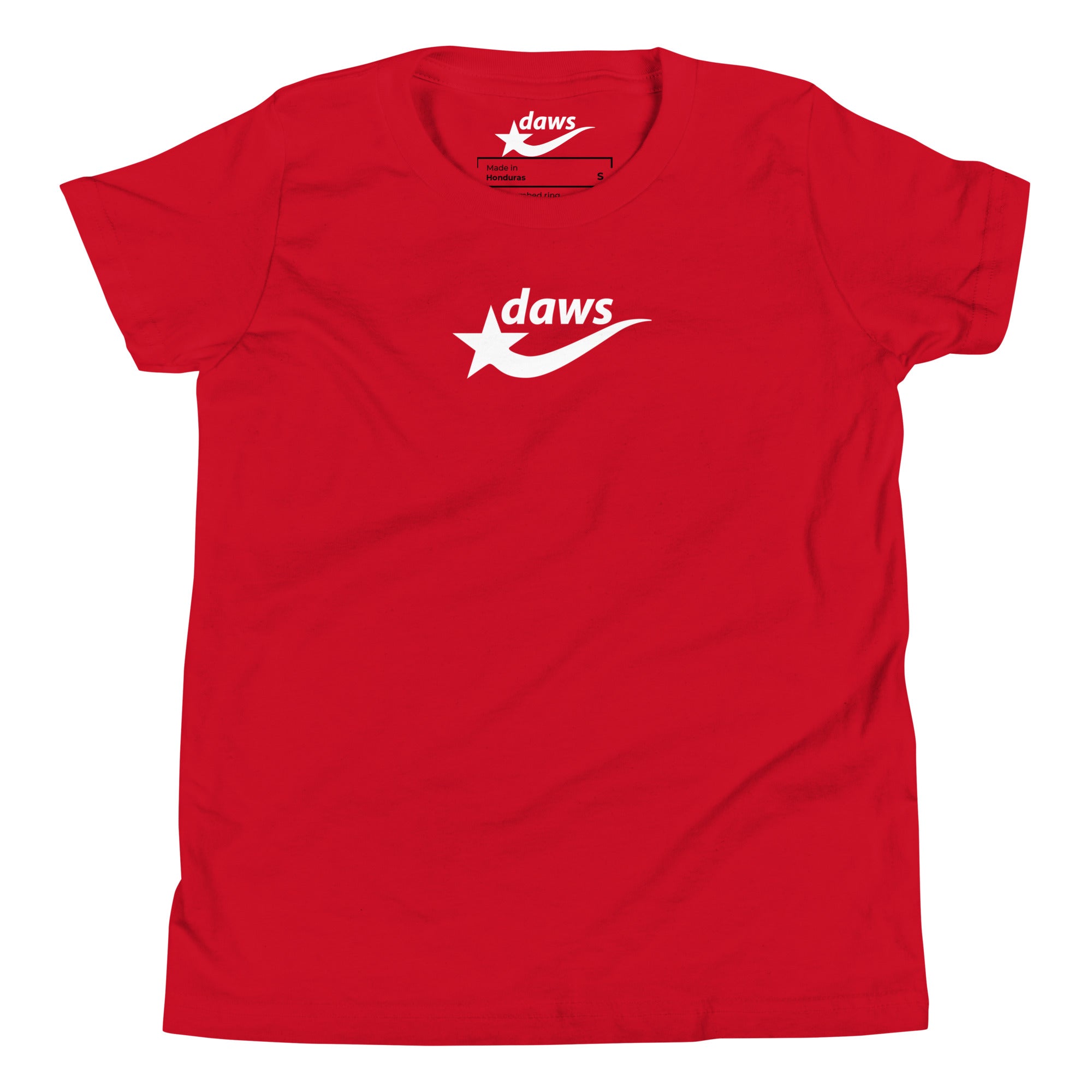 Daws logo Red Youth Short Sleeve T-Shirt