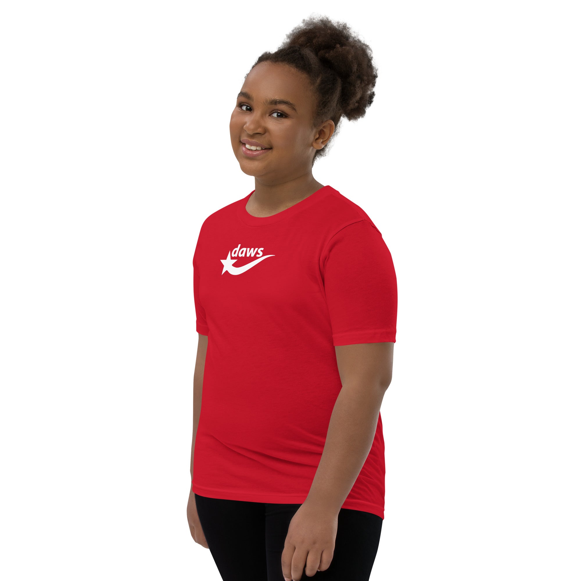 Daws logo Red Youth Short Sleeve T-Shirt